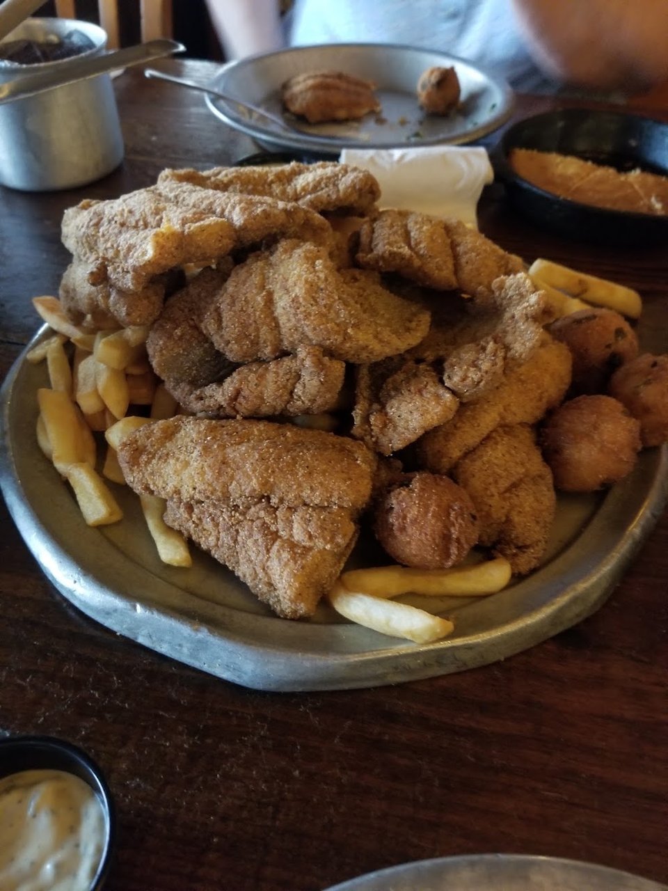 Combination Fried Pickles and Onion Rings